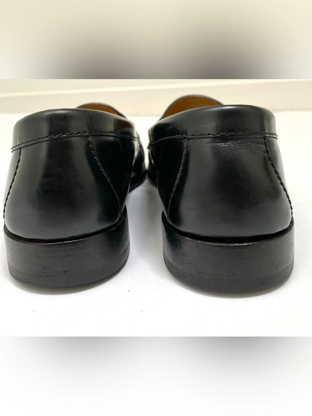 Cole Hawn Men’s Black Leather Penny Loafers 7D
